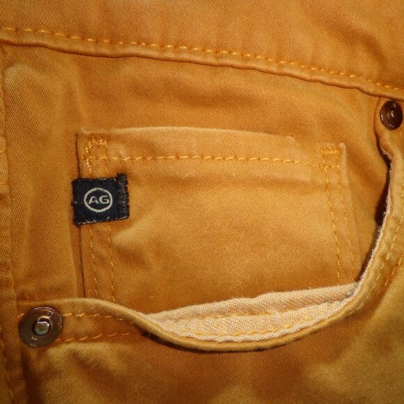 AG Adriano Goldschmied the Stevie Ankle Slim Straight Leg Pant 28R Camel - Picture 10 of 16